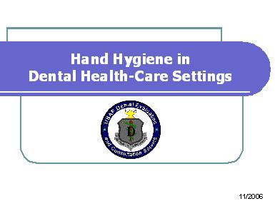 Hand Hygiene - Online Slides