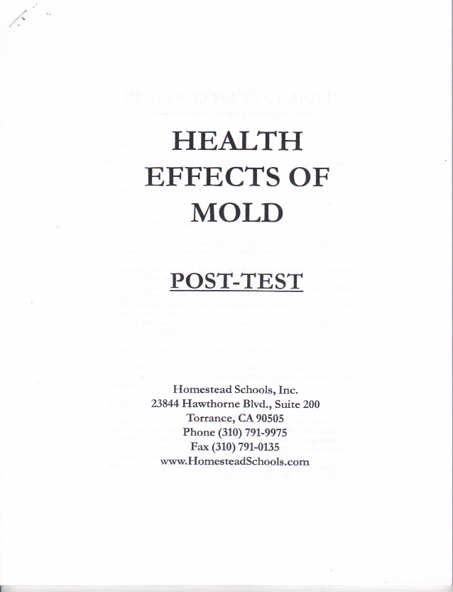 Health Effects of Mold